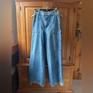 High-Ride Wide Leg Jeans